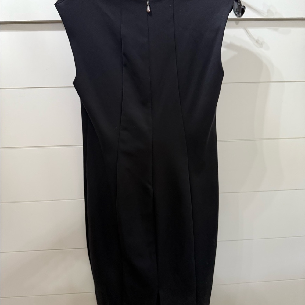 White House Black Market Classic Black Midi Dress